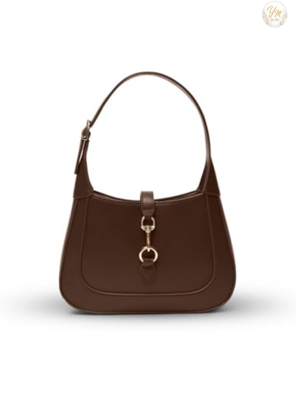 Womens Small Trendy Hobo Shoulder Bag with Adjustable Leather Strap